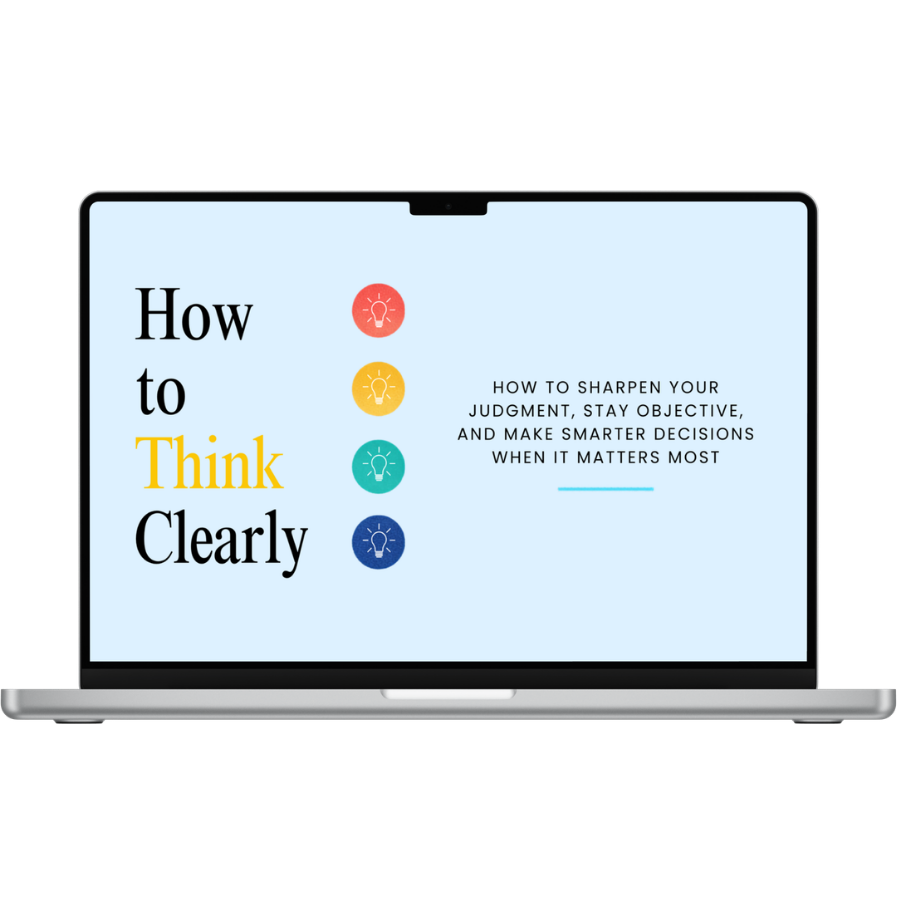 How to Think Clearly — Done-For-You PLR Course Package
